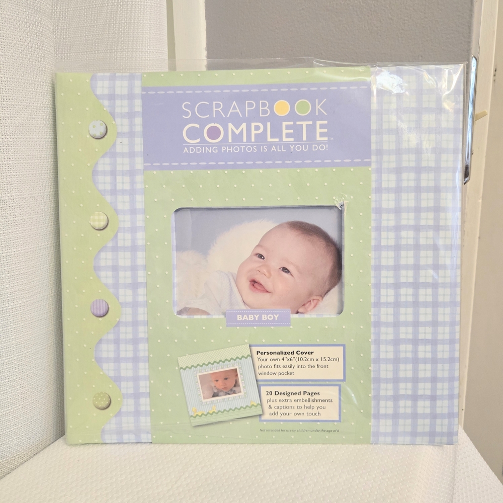 Tapestry Baby Boy Scrapbook Album 20 Page Little Pond Photo Memory 3D Stickers